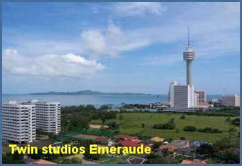 Sea view rental studio, flat in View Talay Jomtien Thaialand.