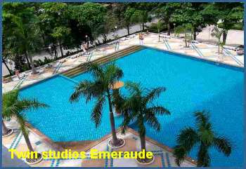Huge Pool Jomtien twin studios for rent  Jomtien.